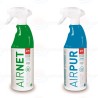 CH Química Pack AIRNET + AIRPUR pack de 750ml cada botella. Detalle de cada botella