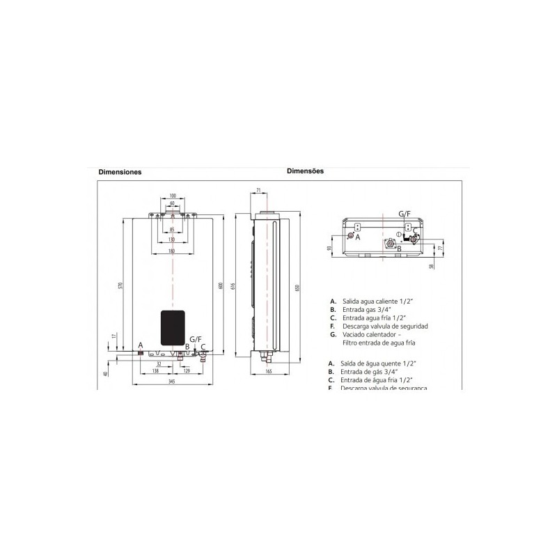 Ariston Next EVO X SFT Calentador Gas Butano/Propano 11L A