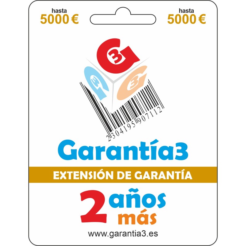 Extensión garantía 2 años Maximo 5000 euros