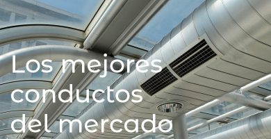 Aparece una salida de aire acondicionado por conductos en tipo rejilla. Encima aparece un texto indicando "los mejores conductos del mercado"