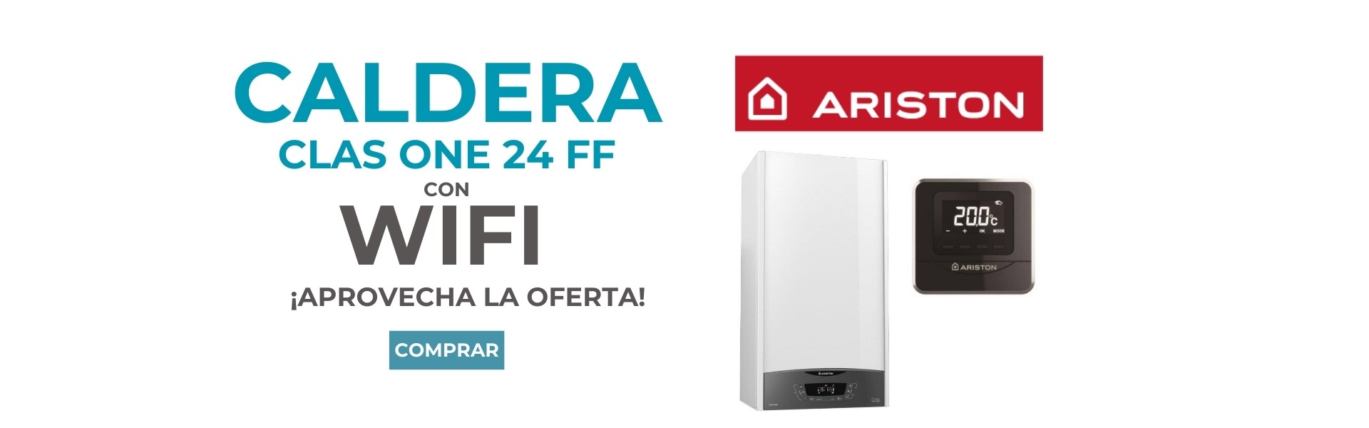 Caldera Ariston Clas One 24 FF WiFi con termostato de regalo